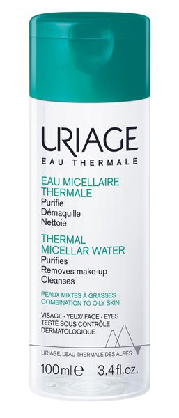 Купить Вода мицеллярная для комбинированной и жирной кожи и контура глаз очищающая Uriage/Урьяж 100мл, Uriage Lab. FR, Франция