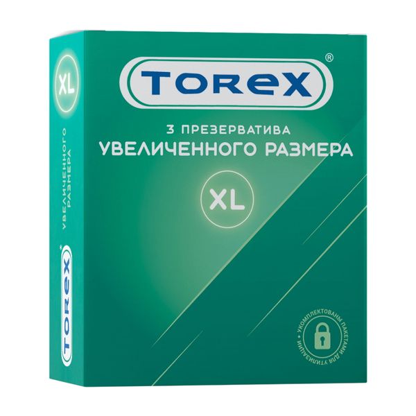 Презервативы увеличенного размера Torex/Торекс 3шт презервативы классические torex торекс 3шт