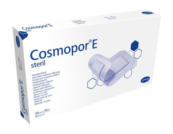 Повязка стерильная пластырного типа Cosmopor E/Космопор Е 20см х 10см 10шт фото №3