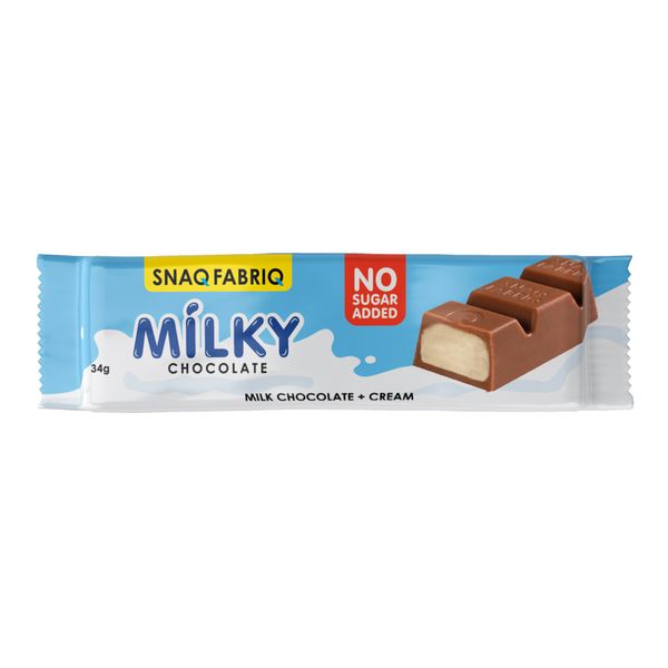 Шоколад молочный со сливочной начинкой Snaq Fabriq 34г молочная шоколадка с начинкой snaq fabriq молочно ореховый 12 шт по 55г