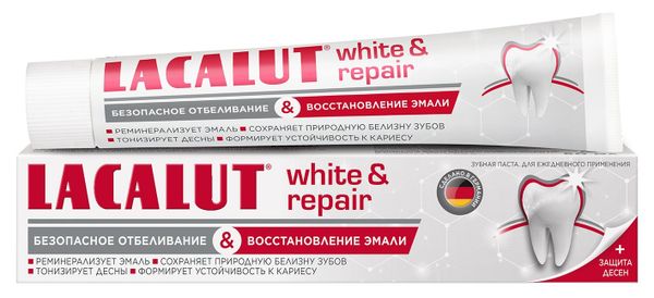 Паста зубная Lacalut/Лакалют White  Repair отбеливающая 50мл