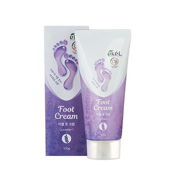 Крем для ног успокаивающий с экстрактом лаванды Foot cream lavender Ekel/Екель 100г