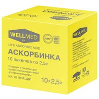 Аскорбинка Life Мелиген порошок для приема внутрь пак. 2,5г 10шт