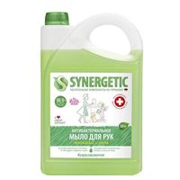 Мыло антибактериальное антизапах для мытья рук на кухне лемонграсс и мята Synergetic 3,5 л