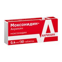 Моксонидин-Акрихин таблетки п/о плен. 0,4мг 30шт миниатюра фото №3