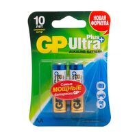 Батарейки алкалиновые GP Ultra Plus Alkaline 15А АA 2 шт.блистер миниатюра фото №2