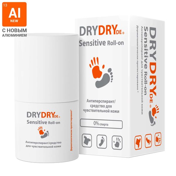 Антиперспирант для чувствительной кожи Sensitive Dry Dry/Драй Драй фл. 50мл фото №2