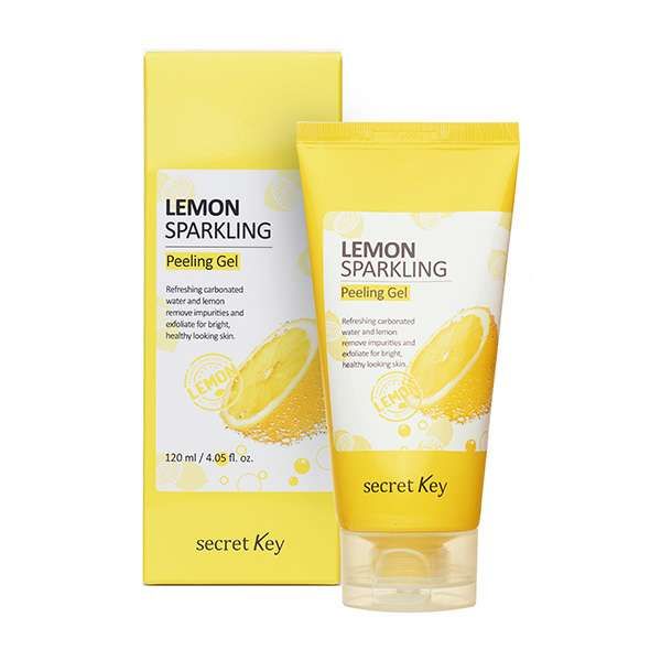 Пилинг-гель для лица с экстрактом лимона Lemon sparkling peeling gel secret Key 120мл