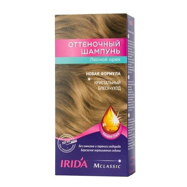 Шампунь оттеночный для окраски волос тон Лесной орех М Classic Irida/Ирида 75мл авз лесной шампунь для кошек 180 мл
