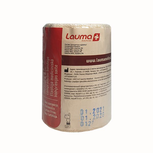 Бинт эластичный средней растяжимости модель 5 Lauma/Лаума 10смх1,5м фото №8