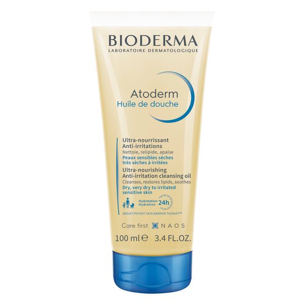 Масло для душа для сухой чувствительной и атопичной кожи лица и тела Atoderm Bioderma/Биодерма 100мл масло для душа bioderma ультрапитательное масло для душа для сухой чувствительной и атопичной кожи atoderm
