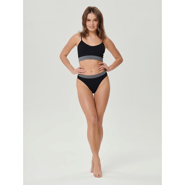 Трусики-слип черные Q-Nova Nylon 6.6 Eco Friendly Pompea р.S/M фото №9