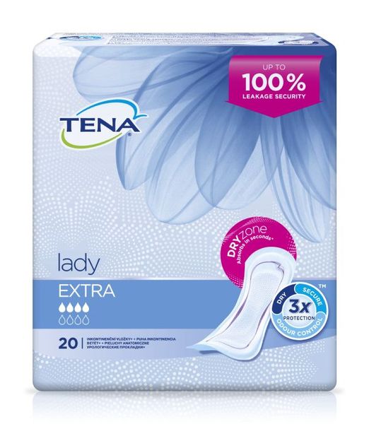 Прокладки урологические Extra Slim Lady Tena/Тена 20шт урологические прокладки tena lady normal 24 шт