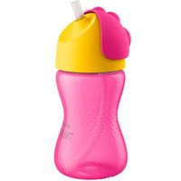 Чашка-поильник с гибкой трубочкой для детей с 12 мес. цвет розовый Philips Avent 300мл (SCF798/02)