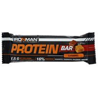 Батончик протеиновый с коллагеном карамель в темной глазури Protein Bar Ironman 50г 12шт