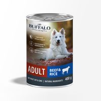 Консервы для собак говядина с рисом Adult Mr.Buffalo 400г