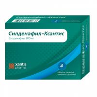 Силденафил-Ксантис таблетки п/о плен. 100мг 4шт