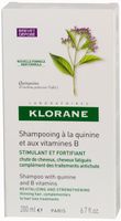 Шампунь для волос укрепляющий с экстрактом хинина и витаминами В Klorane/Клоран 200мл