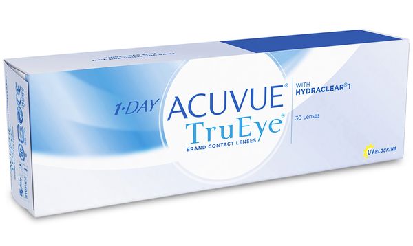 Линзы контактные Acuvue 1 day trueye with hydraclear (8.5/-2) 30шт фото №2