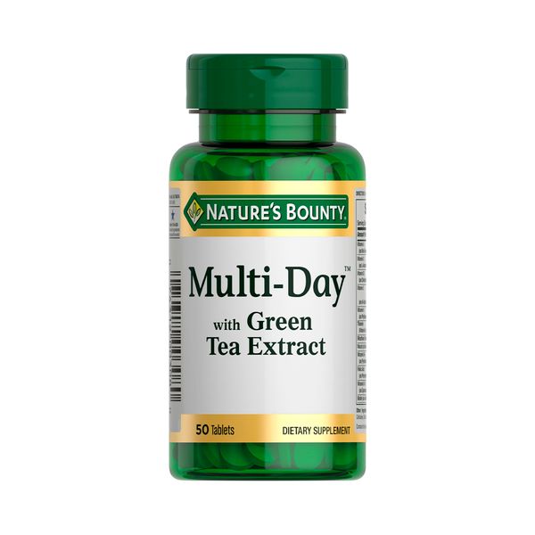 Мультидэй с экстрактом зеленого чая Nature's Bounty/Нэйчес баунти таблетки 1679мг 50шт глюкозамин хондроитин с кальцием и витамином д3 nature s bounty нэйчес баунти таблетки 120шт