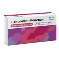 L-тироксин Реневал таблетки 100мг 56шт, миниатюра фото №12