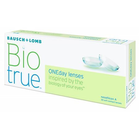 Купить Линзы контактные Bausch&Lomb/Бауш энд Ломб Biotrue Oneday (8.6/-4, 25) 30шт, Bausch & Lomb, США