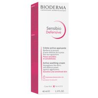 Крем для чувствительной кожи лица увлажняющий легкий Defensive Sensibio Bioderma/Биодерма 40мл миниатюра