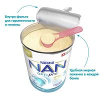 Смесь сухая молочная Nan/Нан 3 Optipro 800г миниатюра фото №23