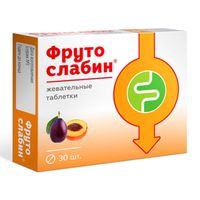 Фрутослабин Квадрат-С таблетки 600мг 30шт, миниатюра