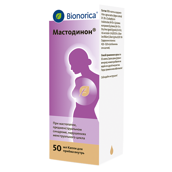 Мастодинон капли для внутреннего применения гомеопатические 50мл