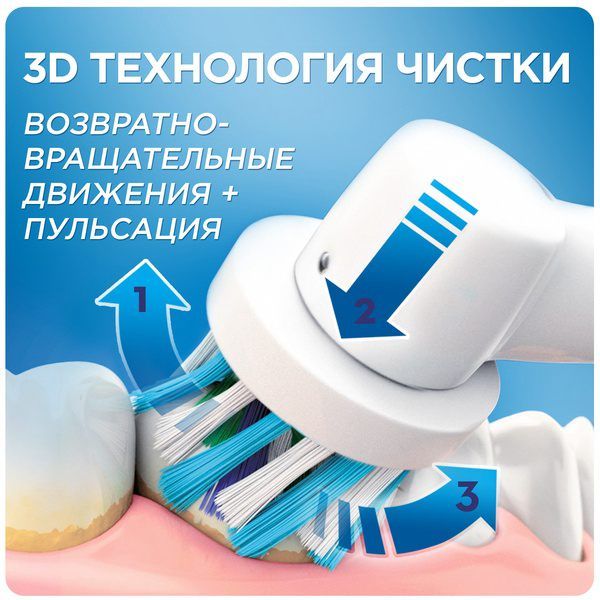 Электрическая зубная щетка Oral-B (Орал-Би) PRO 2 2000 Cross Action фото №4