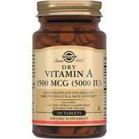 Сухой витамин А Solgar/Солгар таблетки 1500мкг 5000МЕ 0,37г 100шт