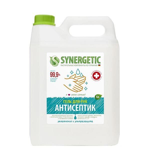 Гель для рук антибактериальный Увлажнение и ультразащита 99,9% Synergetic 5л