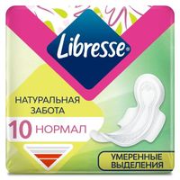 Прокладки Libresse (Либресс) гигиенические Natural Care Ultra Normal 10 шт.