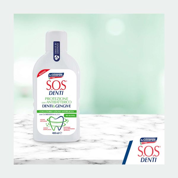 Ополаскиватель для полости рта антибактериальный для защиты зубов и десен SOS Denti 400мл фото №3