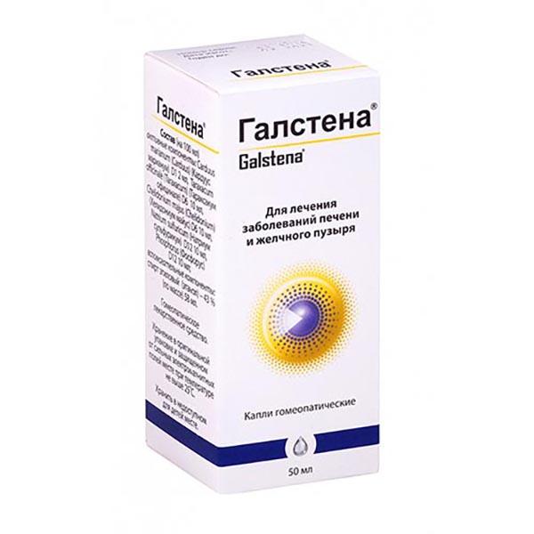 Изображение товара Галстена капли гомеопатические 50мл для печени и желчевыводящих путей