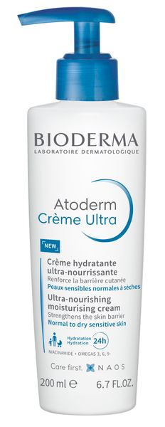 Крем для сухой и атопичной кожи тела питательный Atoderm Bioderma/Биодерма фл. 200мл крем для нормальной и сухой кожи лица и тела увлажняющий atoderm bioderma биодерма 200мл