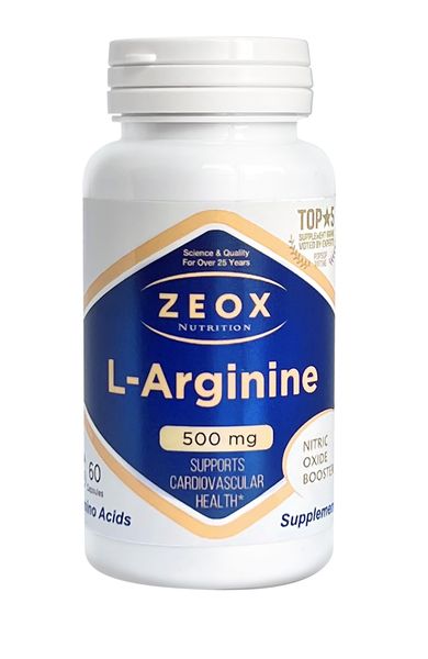 L-аргинин Zeox Nutrition капсулы 60шт ацетил l карнитин mrm nutrition капсулы 870мг 60шт