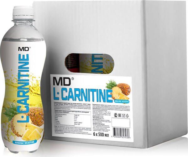 Напиток с L-карнитином ананас MD 500мл 6шт