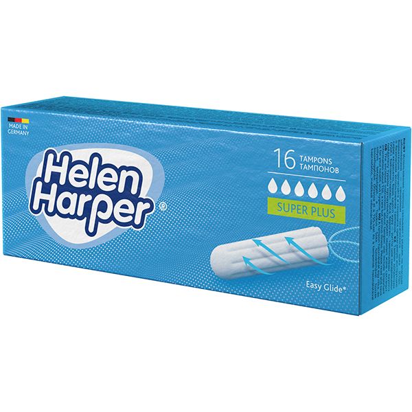 Тампоны гигиенические без аппликатора Super Plus Helen Harper/Хелен харпер 16шт фото №2
