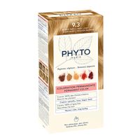 Набор Phyto/Фито: Краска-краска 50мл тон 9.3 Очень светлый золотистый блонд+Молочко 50мл+Маска-защита цвета 12мл+Перчатки