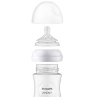 Бутылочка из полипропилена с силиконовой соской средний поток 3 мес. Natural Response Philips Avent 330мл (SCY906/01) миниатюра фото №3