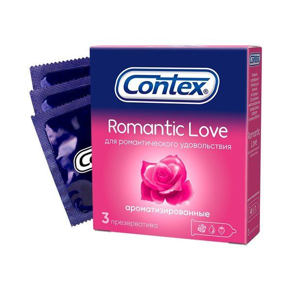 Купить Презервативы Contex (Контекс) Romantic Love ароматизированные 3 шт., ЛРС Продактс Лтд, Великобритания