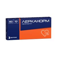 Лерканорм таблетки п/о плен. 10мг 60шт, миниатюра