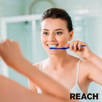 Щетка зубная средней жесткости бережная чистка Reach/Рич миниатюра фото №4