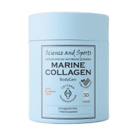 Морской коллаген вкус кофе и шоколада хондроитин и глюкозамин с витамином С BodyGen Science and Sports стик 30шт