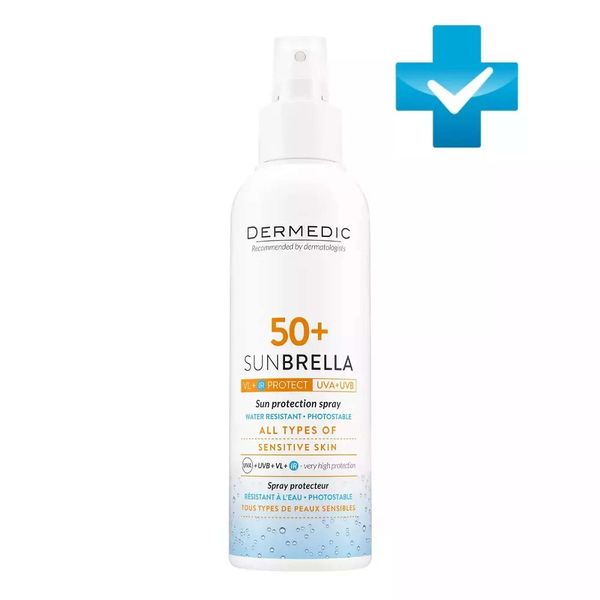 Молочко-спрей солнцезащитное SPF50 Sunbrella Dermedic/Дермедик 150мл Biogened