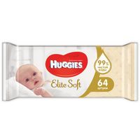 Влажные салфетки детские Huggies/Хаггис Elite Soft 64 шт. миниатюра фото №7