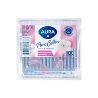 Палочки ватные п/э пакет Beauty Aura/Аура 100шт миниатюра фото №2