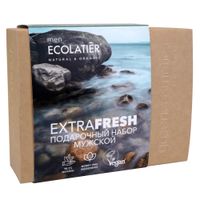 Набор подарочный мужской экстра свежесть Ecolatier: Гель для душа 150мл+Шампунь 150мл